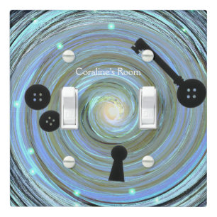 Button Eyes & Skeleton Key Other World Light Switch Cover