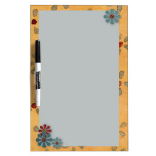 Button Flower Dry Erase Board