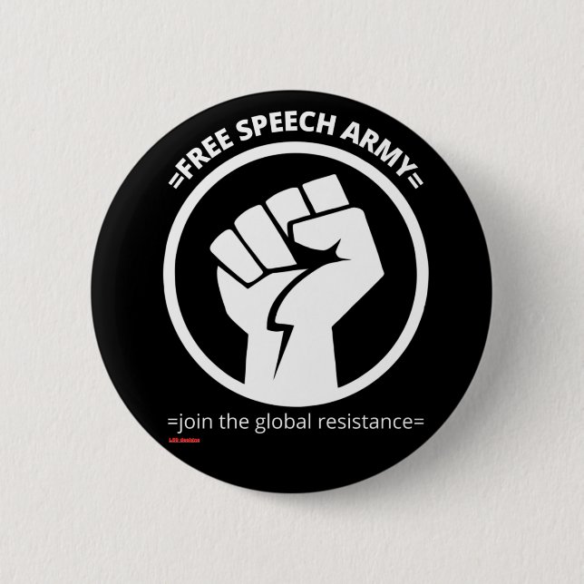 button "FREE SPEECH ARMY"  (Front)