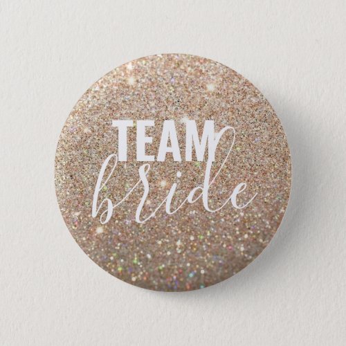 Button _ Gold Glitter Fab Team Bride