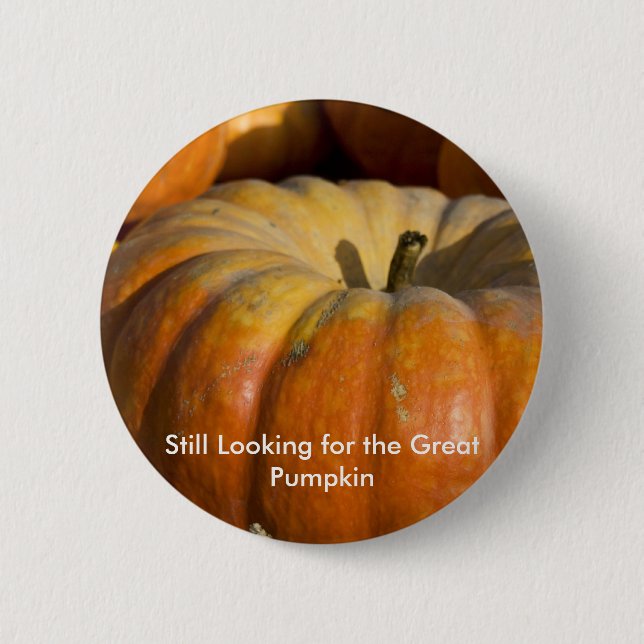Button:  Great Pumpkin Button (Front)