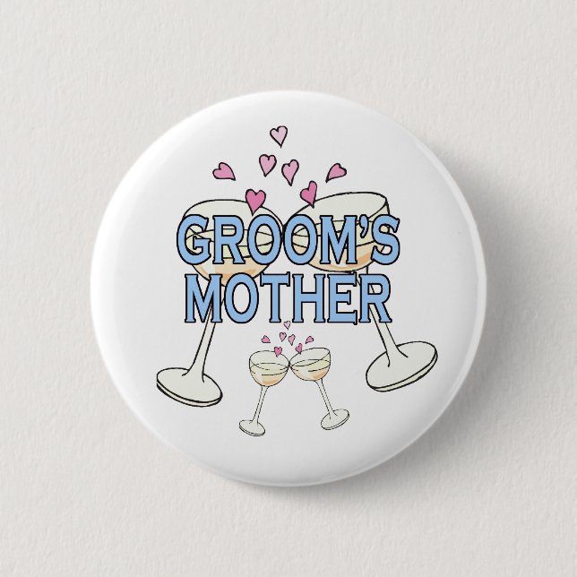 Button: Groom's Mother Pinback Button (Front)