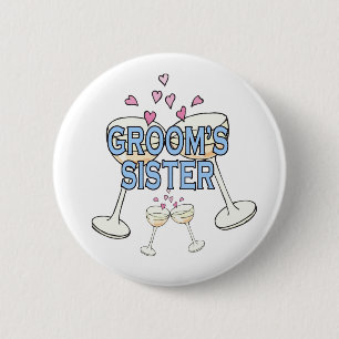 Button: Groom's Sister Button
