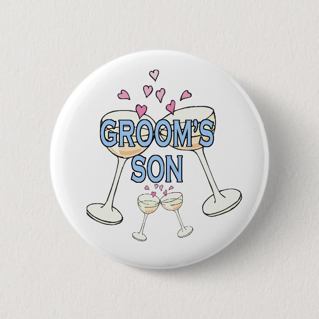Button: Groom's Son Pinback Button (Front)
