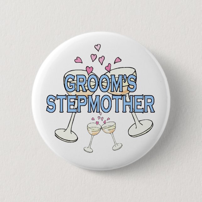 Button: Groom's Stepmother Pinback Button (Front)