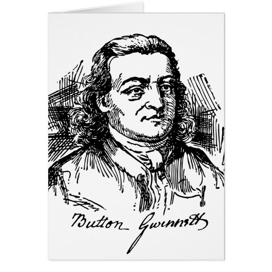 Button Gwinnett Cards (Front)
