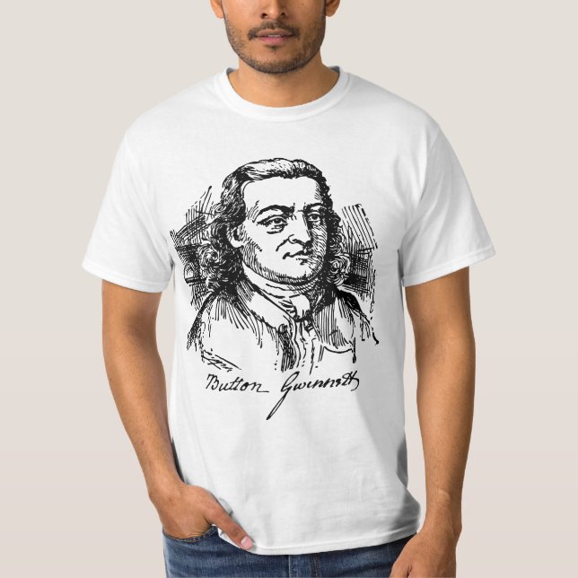 Button Gwinnett T-Shirt (Front)