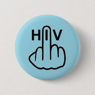 Button HIV Flip