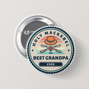 Button - Holy Mackerel! Best Grandpa Ever