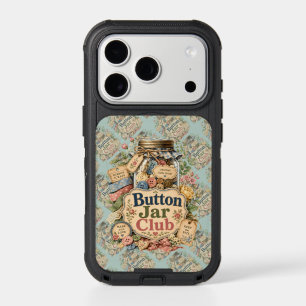 Button Jar Club Cottagecore Sewing Collage iPhone 17 Pro Case