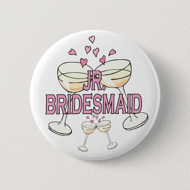 Button: Jr. Bridesmaid Button (Front)