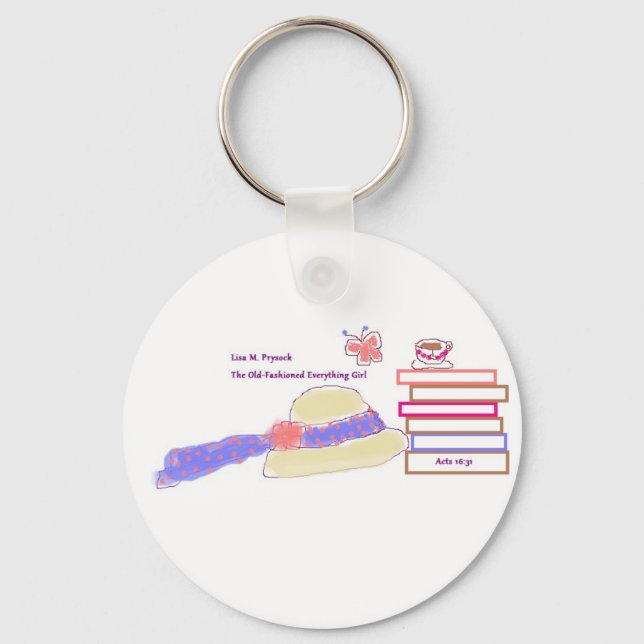 Button Key Chain for Book Lovers! (Front)