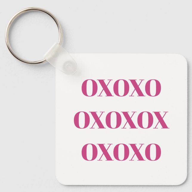 Button Key Ring - OXOXO (Front)