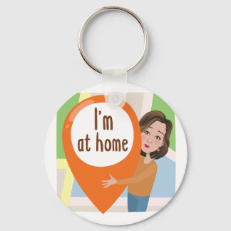 Button Keychain
