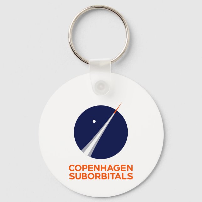 Button Keychain with Copenhagen Suborbitals Logo (Front)