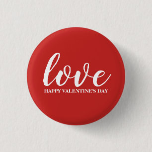 Button - love Happy Valentine's Day