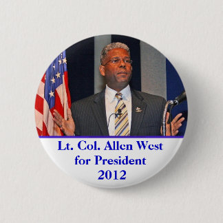 Button, Lt. Col. Allen West for President 2012 Button