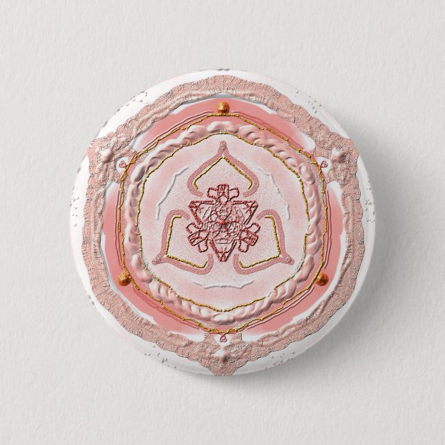 Button Mandala 02 "Light Coral" (Front)