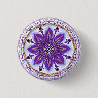 Button Mandala 10 "Royal Blue"