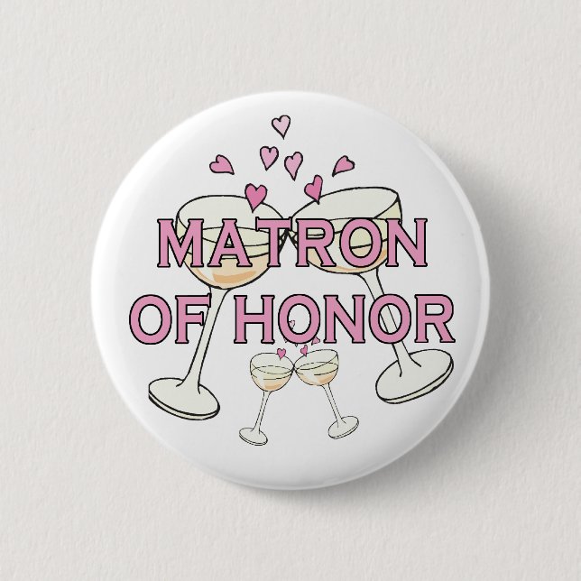 Button: Matron of Honor Button (Front)