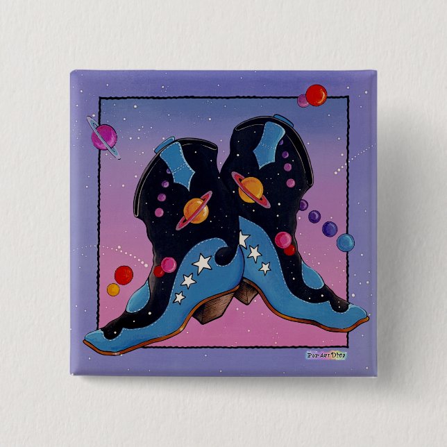 Button - Midnight Cowboy Boots (Front)