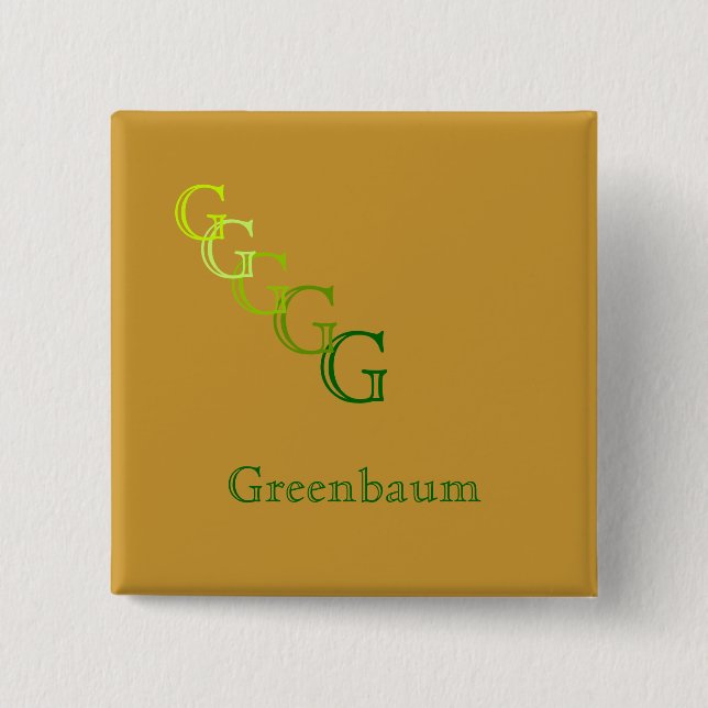 Button - Monogram with name (Front)