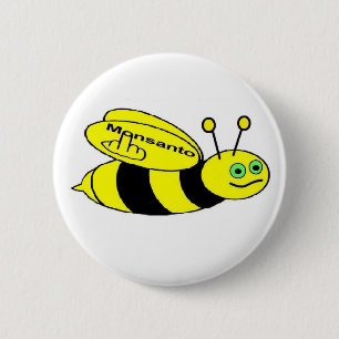 Button Monsanto Bee Flip