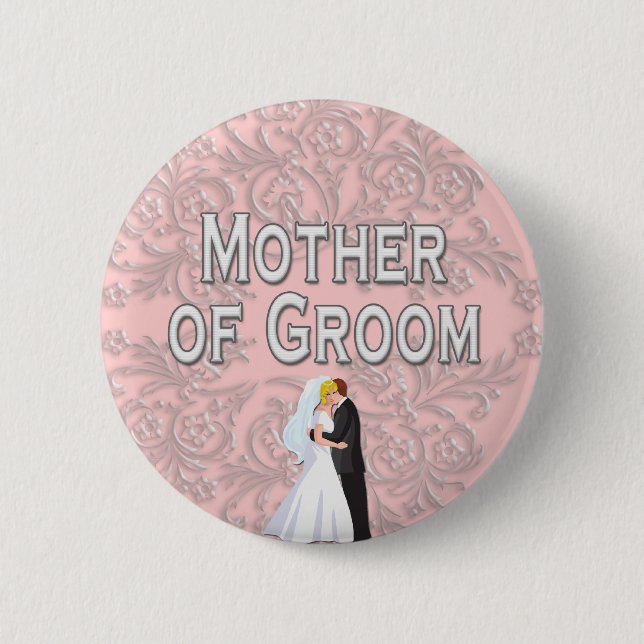 Button: Mother of Groom Pinback Button (Front)