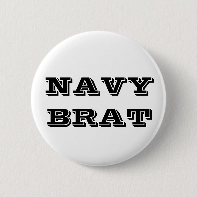 Button Navy Brat (Front)