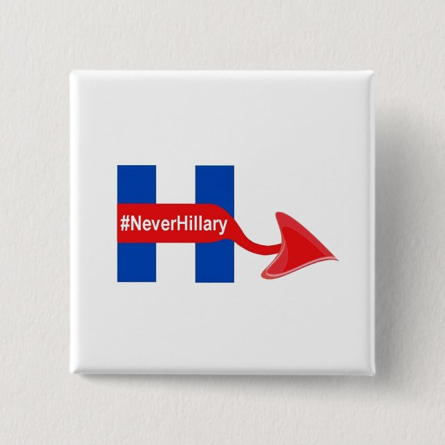 Button Never Hillary (Front)