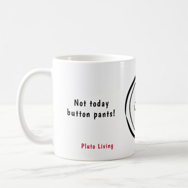 Button Pants Mood Mug (Left)