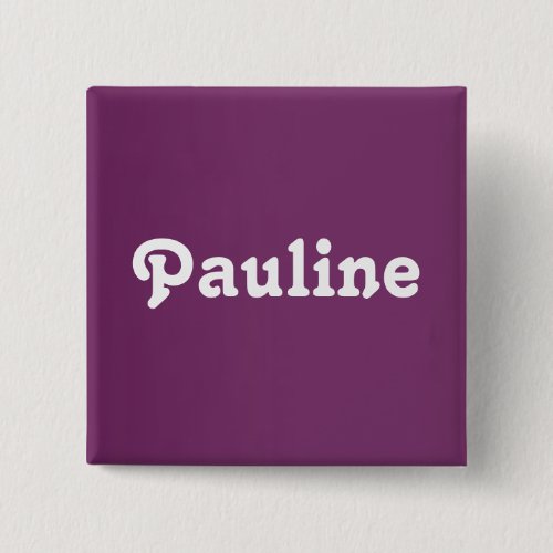 Button Pauline