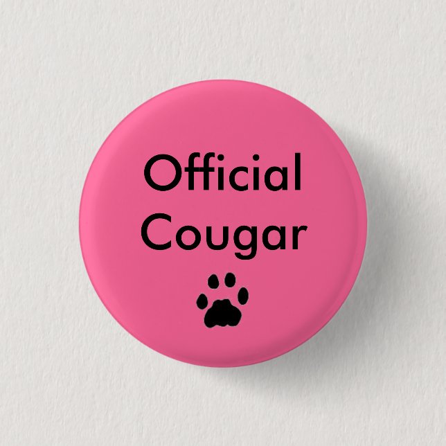 BUTTON pawprint, Official Cougar (Front)