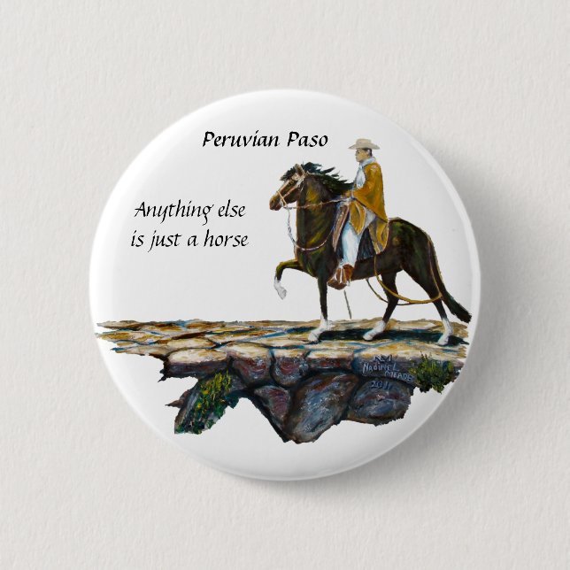 Button, Peruvian Mountain Trail Button (Front)