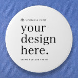 Button Pin 3” | Design Upload Round DIY Buttons<br><div class="desc">Showcase your creativity with our custom 3" round button pins. Perfect for businesses, events, weddings, or everyday style, these pins are fully customizable with your own logo, artwork, or message. Simply upload your design, and we’ll bring it to life on a durable, high-quality button that’s easy to pin on jackets,...</div>