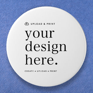 Button Pin 3” Design Upload Round DIY Buttons