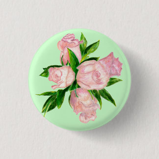 Button, Pink Hybrid Tea Roses Button
