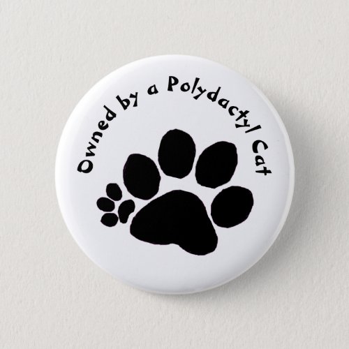 Button _ Polydactyl Paw Print