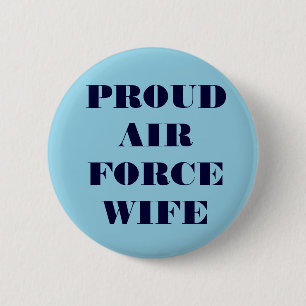 Button Proud Air Force Wife
