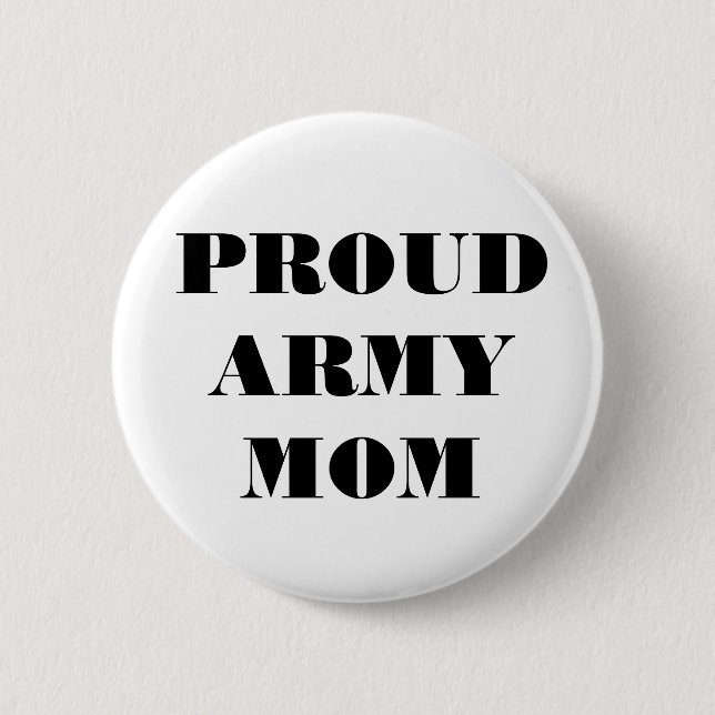 Button Proud Army Mom (Front)