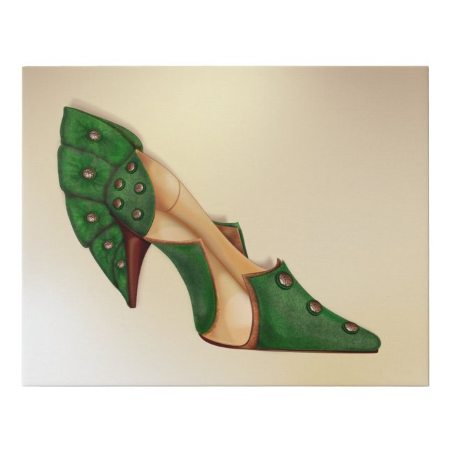 BUTTON PUMP FAUX CANVAS PRINT (Front)