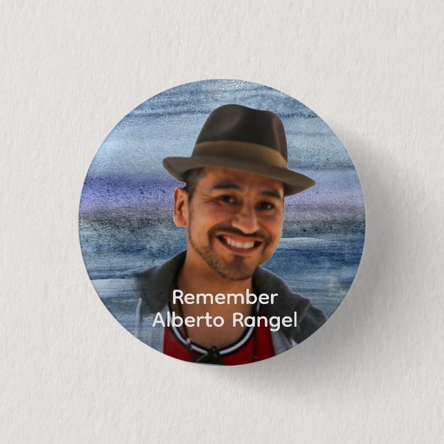 Button: Remember Alberto Rangel Button (Front)