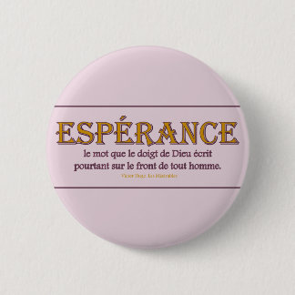 Button Round: Espérance