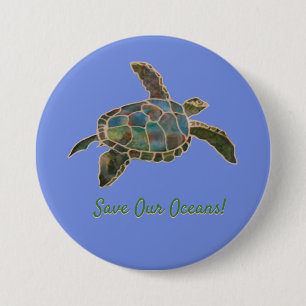 Button - Sea Turtle
