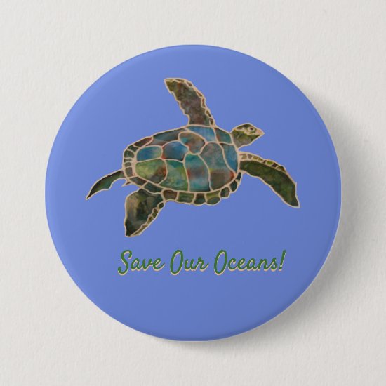 Button - Sea Turtle