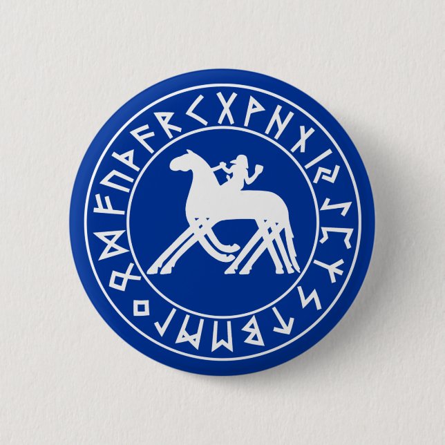 button Sleipnir Shield on Blk (Front)