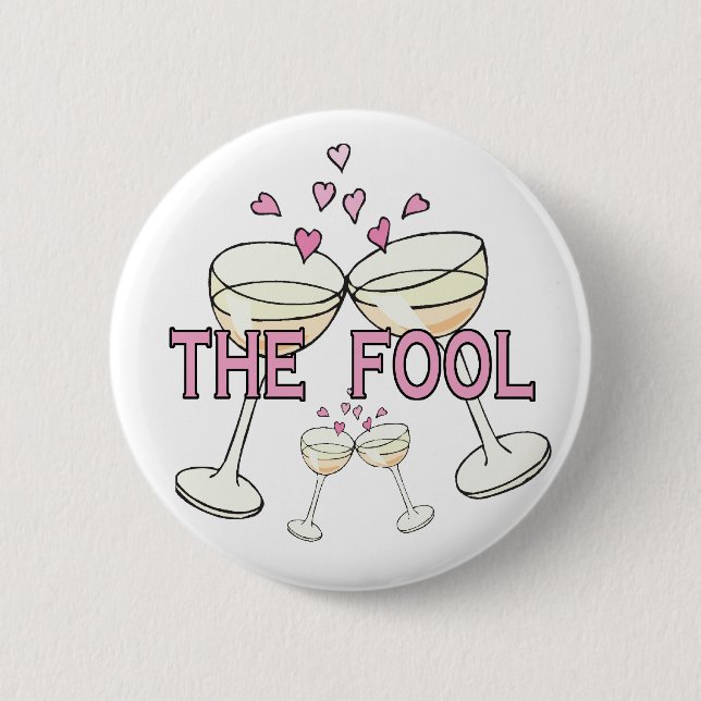 Button: The Fool Pinback Button (Front)