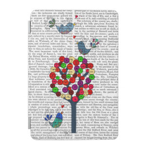 Button Tree and Birds Blue iPad Mini Cover