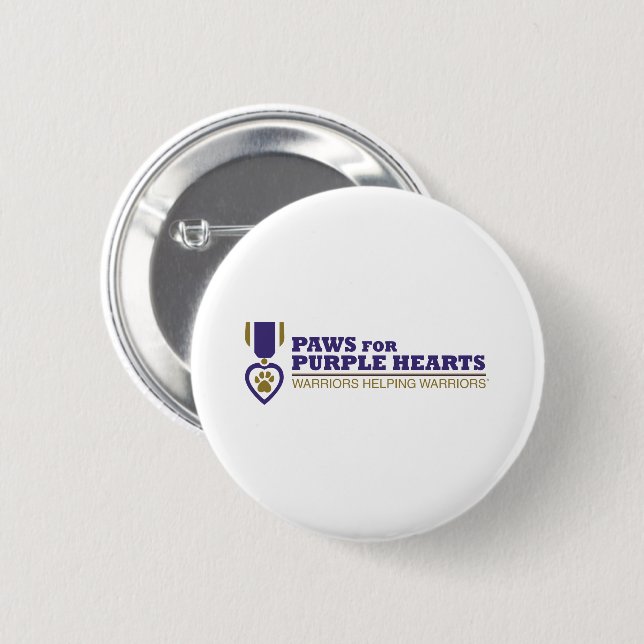 Button - White w Color Logo (Front & Back)