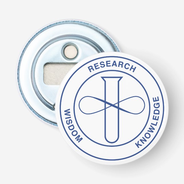 Button with Bottle Opener - NOBCChE Blue Seal (Front)